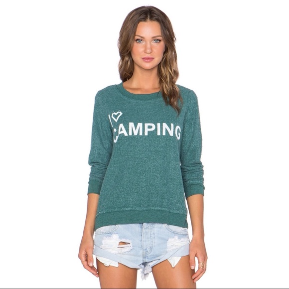 NWOT 'I Love Camping' Long Sleeve Pullover - Picture 3 of 6